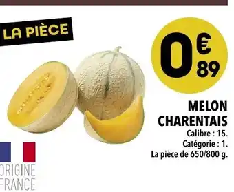 Supeco Melon Charentais offre