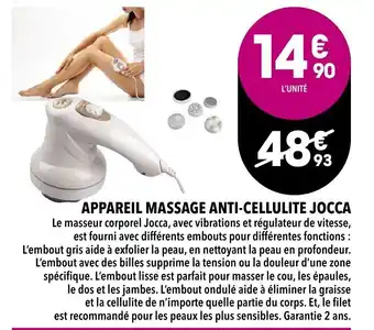 Appareil massage anti-cellulite Jocca