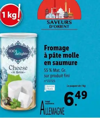 Lidl Fromage à pâte molle en saumure offre
