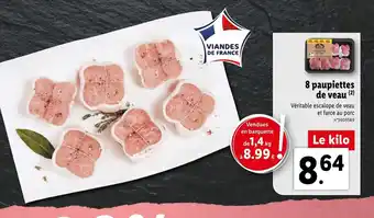 8 paupiettes de veau