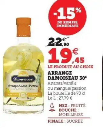 Super U Arrange damoiseau 30 offre