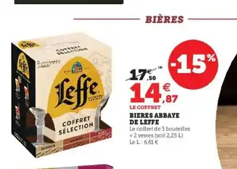 Super U Biere Abbaye de Leffe offre