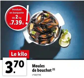 Lidl Moules de bouchot offre