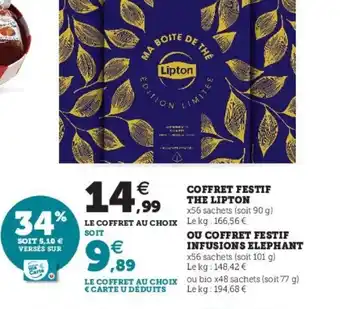 Super U Coffret Festif The Lipton offre