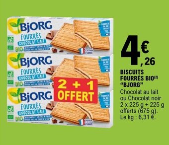 E.Leclerc Biscuits Fourres Bio Bjorg offre
