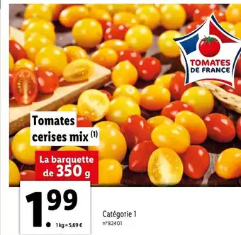Lidl Tomates cerises mix offre