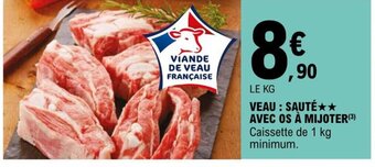 E.Leclerc Veau Saute Avec Os a Mijoter offre