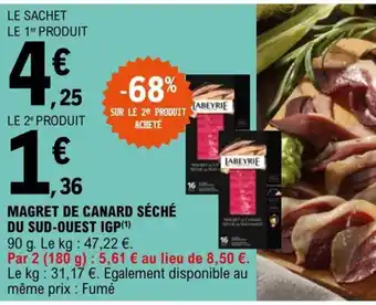 E.Leclerc Magret de Canard Seche Du Sud-Ouest IGP offre