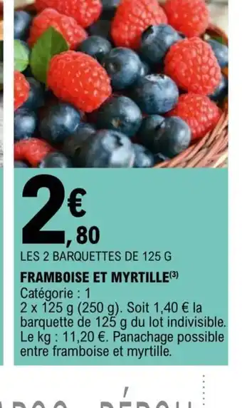 E.Leclerc Framboise Et Myrtille offre
