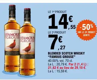 E.Leclerc Blended Scotch Whisky Famous Grouse offre