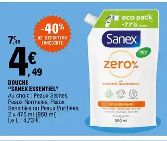 E.Leclerc Douche Sanex Essentiel offre