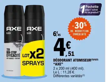 E.Leclerc Deodorant Atomiseur Axe offre