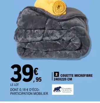 E.Leclerc Couette microfibre offre