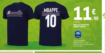 E.Leclerc Maillot Polyester Junior Mbappe offre