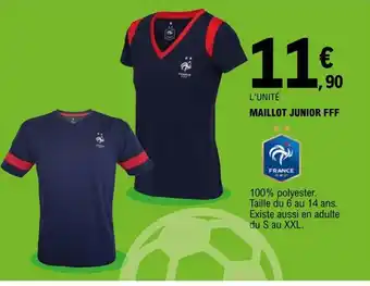 E.Leclerc Maillot Junior FFF offre