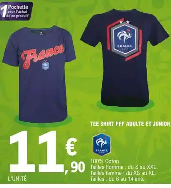 E.Leclerc Tee-shirt FFF Adulte Et Junior offre