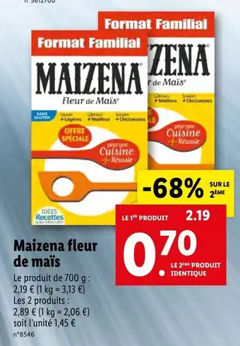 Lidl Maizena fleur de maïs offre