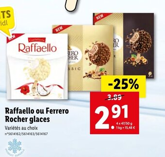 Lidl Raffaello ou Ferrero Rocher glaces offre