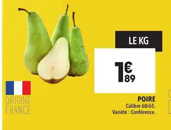 Supeco Poire offre