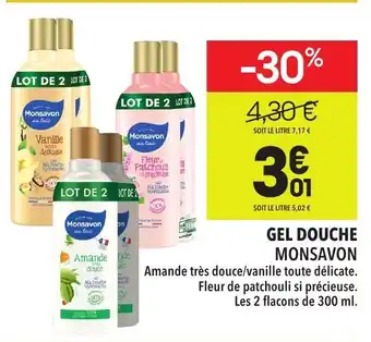 Supeco Gel Douche Monsavon offre
