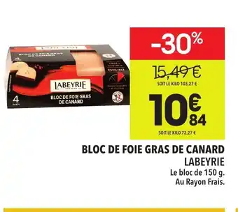 Supeco Bloc De Foie Gras De Canard Labeyrie offre
