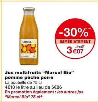 Monoprix Jus multifruits offre