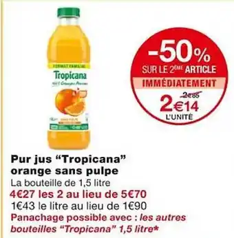 Monoprix Pur jus offre
