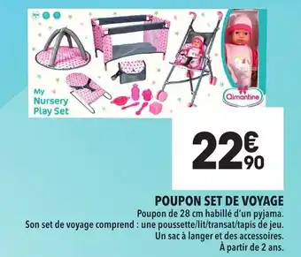 Supeco Poupon Set De Voyage offre