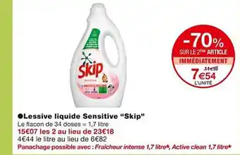 Monoprix Lessive liquide sensitive offre