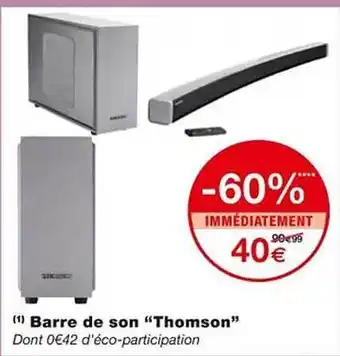 Monoprix Barre de son offre