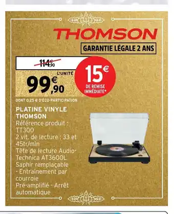 Platine Vinyle Thomson