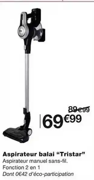 Monoprix Aspirateur balai offre