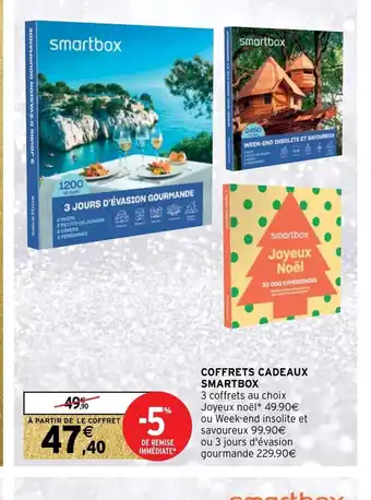 Intermarché Hyper Coffrets Cadeaux Smartbox offre