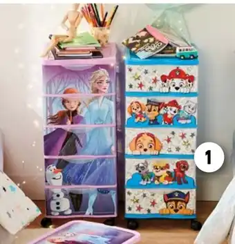 Intermarché Hyper Tour De Rangement 5 Tiroirs Paw Patrol offre