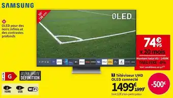 Conforama Samsung téléviseur uhd oled connecté qe55s95batxxc offre