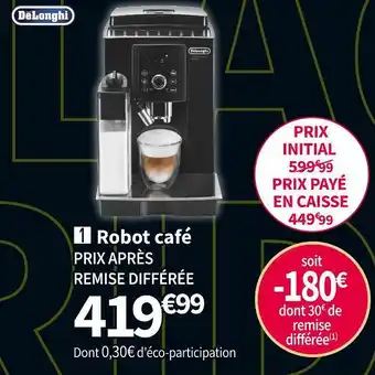 Conforama Delonghi robot café offre