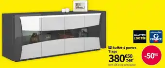 Conforama Buffet 4 portes tiago offre