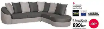 Conforama Canapé d'angle convertible boreal 2 offre