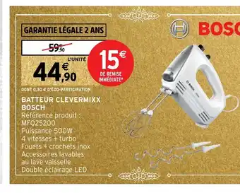 Batteur Clevermixx Bsch
