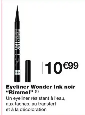 Monoprix Rimmel eyeliner wonder ink noir offre