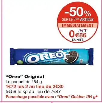 Monoprix Oreo “oreo” original offre
