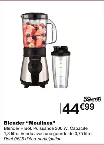 Monoprix Moulinex blender offre
