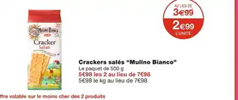 Monoprix Mulino bianco crackers salés offre