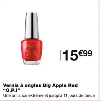 Monoprix O.p.i vernis à ongles big apple red offre