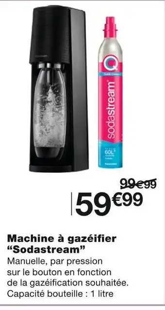 Monoprix Sodastream machine à gazéifier offre