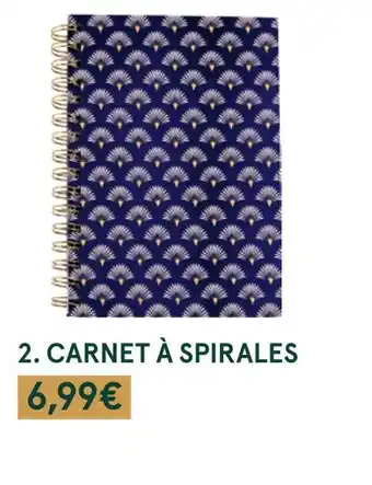 Monoprix Carnet à spirales offre