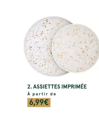Assiettes imprimée