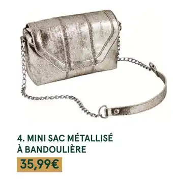 Monoprix Mini sac métallisé à bandoulière offre