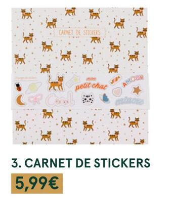 Monoprix Carnet de stickers offre