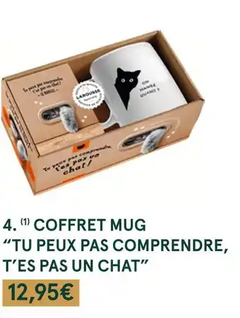 Monoprix Coffret mug tu peux pas comprendre t’es pas un chat offre